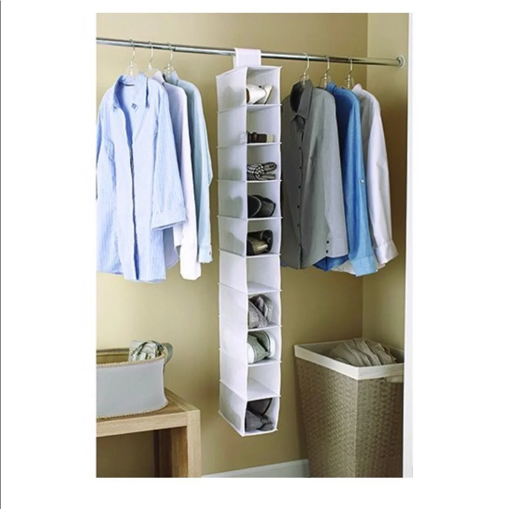 3 Closet Hanging Organizer 10-Shelves RE/ Mainstays